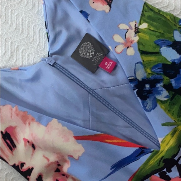 VINCE CAMUTO Sleeveless Floral Print Dress - Picture 3 of 3